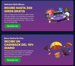 Winz.io Casino bonos