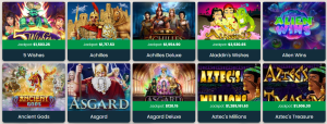 Slots Ninja Casino tipos de juego