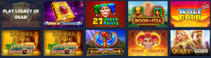 Cashiopeia Casino tipos de juego